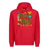 Red mama teacher Premium Hoodie - texasbilliewilder
