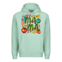 Seafoam mama teacher Premium Hoodie - texasbilliewilder