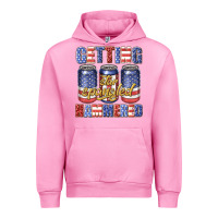Fuchsia Pink getting star spangled hammared Urban Hoodie - texasbilliewilder