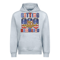 Heather Grey getting star spangled hammared Urban Hoodie - texasbilliewilder