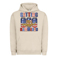 Pigment French Oak getting star spangled hammared Urban Hoodie - texasbilliewilder