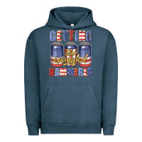 Pigment Midnight Navy getting star spangled hammared Urban Hoodie - texasbilliewilder