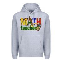 Heather Grey math teacher Premium Hoodie - texasbilliewilder