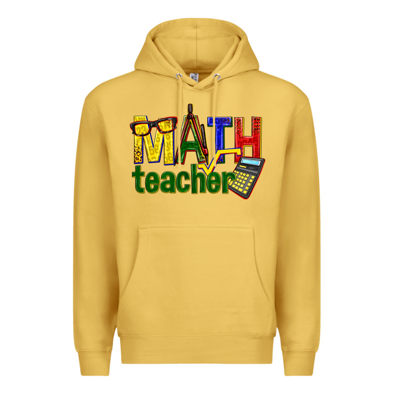 Math Teacher Premium Hoodie by texasbilliewilder | Teevron