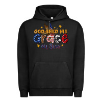 Pigment Black god shed his grace on thee Urban Hoodie - texasbilliewilder