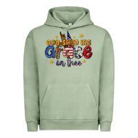 Pigment Oil Green god shed his grace on thee Urban Hoodie - texasbilliewilder