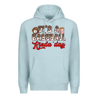Blue Mist it s a baseball kinda day Premium Hoodie - Zillion Design Studio