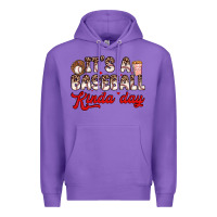 Purple it s a baseball kinda day Premium Hoodie - Zillion Design Studio
