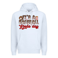 White it s a baseball kinda day Premium Hoodie - Zillion Design Studio