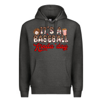 Charcoal Heather it s a baseball kinda day Premium Hoodie - Zillion Design Studio