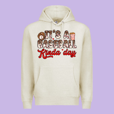 It S A Baseball Kinda Day Premium Hoodie Designed By Zillion Design Studio