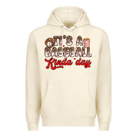Sandshell it s a baseball kinda day Premium Hoodie - Zillion Design Studio