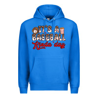 True Royal it s a baseball kinda day Premium Hoodie - Zillion Design Studio