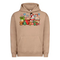 Pigment Burro christmas coffee cups Urban Hoodie - Zillion Design Studio