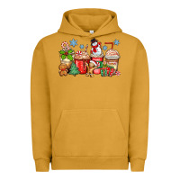 Pigment Peanut Butter christmas coffee cups Urban Hoodie - Zillion Design Studio