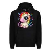 Black unicorn Premium Hoodie - Zillion Design Studio