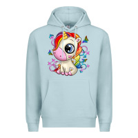 Blue Mist unicorn Premium Hoodie - Zillion Design Studio