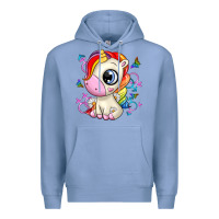 Colony Blue unicorn Premium Hoodie - Zillion Design Studio