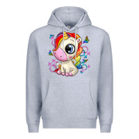 Heather Grey unicorn Premium Hoodie - Zillion Design Studio