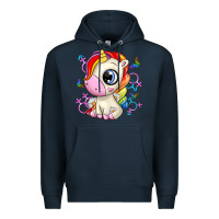 Navy unicorn Premium Hoodie - Zillion Design Studio