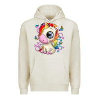 Oatmeal Heather unicorn Premium Hoodie - Zillion Design Studio