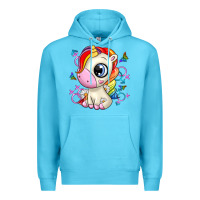 Ocean Blue unicorn Premium Hoodie - Zillion Design Studio