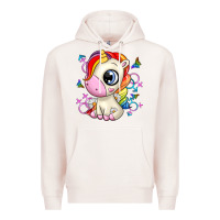 Pale Pink unicorn Premium Hoodie - Zillion Design Studio