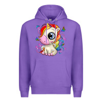 Purple unicorn Premium Hoodie - Zillion Design Studio