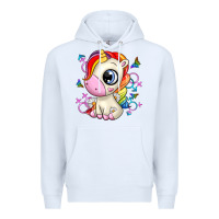 White unicorn Premium Hoodie - Zillion Design Studio