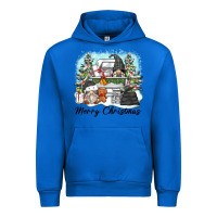 Cobalt merry christmas gnomes Urban Hoodie - Zillion Design Studio