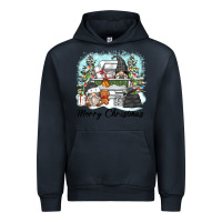Navy merry christmas gnomes Urban Hoodie - Zillion Design Studio