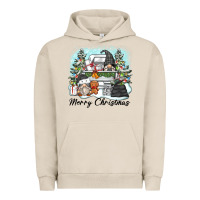 Pigment French Oak merry christmas gnomes Urban Hoodie - Zillion Design Studio