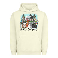 Pigment Pistachio merry christmas gnomes Urban Hoodie - Zillion Design Studio