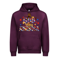 Mauve Wine god bless america Urban Hoodie - texasbilliewilder
