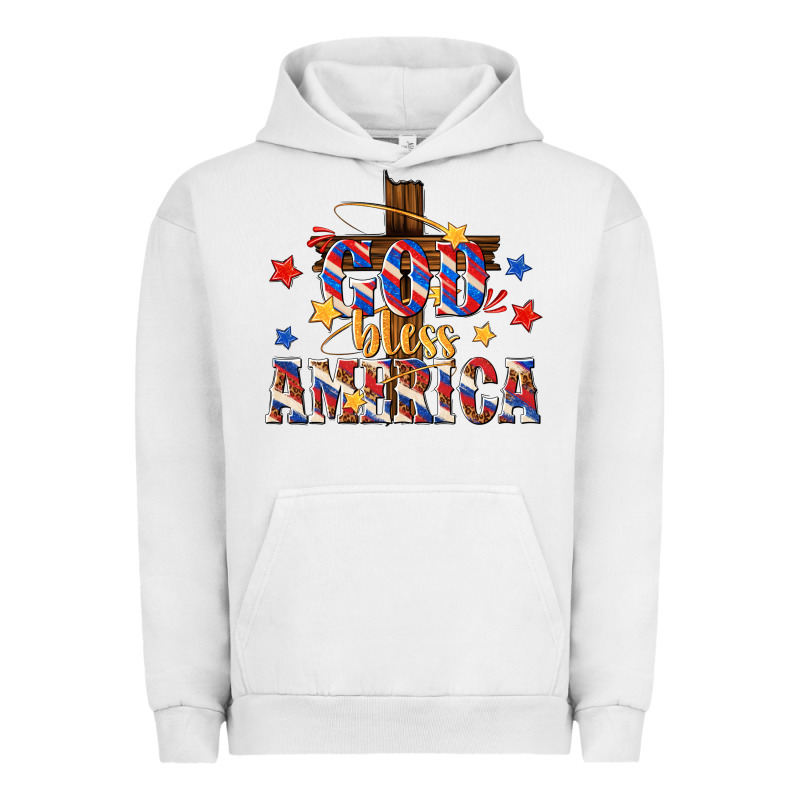 God Bless America Urban Hoodie by texasbilliewilder | Teevron