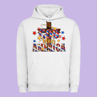 Urban Hoodie god bless america