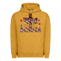 Pigment Peanut Butter god bless america Urban Hoodie - texasbilliewilder