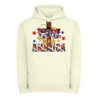 Pigment Pistachio god bless america Urban Hoodie - texasbilliewilder