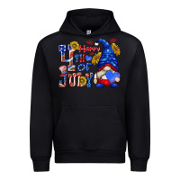 Black happy 4 th of july Urban Hoodie - texasbilliewilder