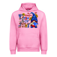 Fuchsia Pink happy 4 th of july Urban Hoodie - texasbilliewilder