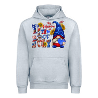 Heather Grey happy 4 th of july Urban Hoodie - texasbilliewilder