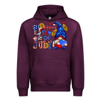 Mauve Wine happy 4 th of july Urban Hoodie - texasbilliewilder