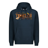 Navy melanin teacher Premium Hoodie - texasbilliewilder