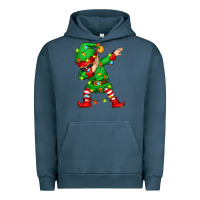 Pigment Midnight Navy dabbing elf Urban Hoodie - Zillion Design Studio