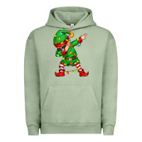 Pigment Oil Green dabbing elf Urban Hoodie - Zillion Design Studio