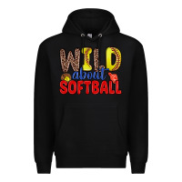 Black wild about softball Premium Hoodie - Zillion Design Studio