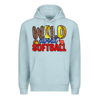 Blue Mist wild about softball Premium Hoodie - Zillion Design Studio