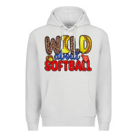 Dove Grey wild about softball Premium Hoodie - Zillion Design Studio