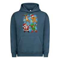 Pigment Midnight Navy dabbing christmas Urban Hoodie - Zillion Design Studio