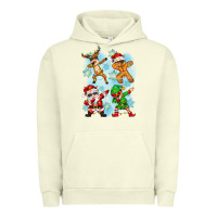 Pigment Pistachio dabbing christmas Urban Hoodie - Zillion Design Studio